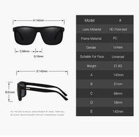 Fashion Vintage Square Polarized Sunglasses Men Women Luxury Brand Designer Men's Sun Glasses Driving Fishing UV400 Eyewear Man