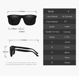 Fashion Vintage Square Polarized Sunglasses Men Women Luxury Brand Designer Men's Sun Glasses Driving Fishing UV400 Eyewear Man