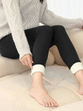 Women Pants Warm Winter Thick Velvet Legging High Waist Black Leggings Compression Thick Lamb Wool Pants Cold Resistant Pants