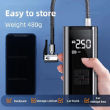 Portable Car Air Pump – 150PSI Wireless & Wired Tire Inflator for Cars, Bikes, Motorcycles & Balls