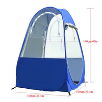 Winter Fishing UV Spectator Pop Up Tent Single 1 Person Automatic Watching Game Awning Rain Proof Shelter Camping Outdoor Car