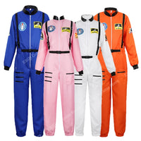 Astronaut Costume Adult Silver Spaceman Costume Plus Size  Women Space Suit Party Dress up Costume  Astronaut Suit Adults White