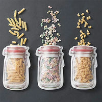 20 Pcs Mason Jar Bags Reusable Ziplocks Food Storage Bags Sealable Leakproof Jar Bags For Snacks Nuts Candies Biscuit Cookies