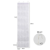 24/28 Large Mesh Pockets Wall Hanging Shoe Organizer Rack Over The Door Fabric Cabinet Closet Sundries Shoe Storage Bag