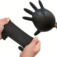 Black Nitrile Disposable Gloves – Thickened, Waterproof, Multipack (20/50/100 pcs)
