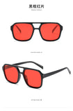 adult style, sunglasses, square Double new beam personalized Korean version, trendy sunglasses, high-end, UV resistant,