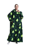 Oversized Wearable Blanket Cozy Warm Hoodie for Adults Soft Sweatshirt for Gifts One Size Fits All