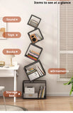 Rotating Bookshelf Organizer – Stylish Storage for Books & Magazines