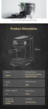 HiBREW 20 Bar Semi-Automatic Espresso Machine – ESE Pod & Powder