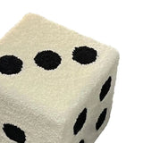 Cubic Lamb Wool Dice Stool – Fun & Fluffy Home Accent