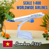 1:400 Scale Diecast Aircraft Model - Boeing & Airbus Airlines from Around the World