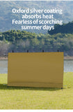 10x10ft Waterproof Khaki Canopy Sidewall for Pop-Up Gazebo