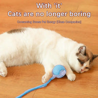 Electric Interactive Cat Toys Ball Auto Rolling Ball Toys For Cats Pets Smart Automatic Teaser USB Rechargeable R9M3