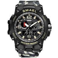 SMAEL Men's 50M Waterproof Dual Display Sports Watch