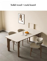 Modern Marble Dining Table – Low Square Island Design for Meetings & Home