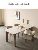 Modern Marble Dining Table – Low Square Island Design for Meetings & Home