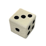 Cubic Lamb Wool Dice Stool – Fun & Fluffy Home Accent