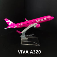 Scale 1:400 Metal Aviation Replica Viva Air Aircraft Model Diecast Airplane