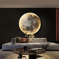 Nordic Modern Designer Art Minimalist Moon Wall Lamp Foyer Gallery Background Bedroom Bedside Roof Creative Decoration Hotel Bar