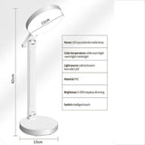 LED Desk Lamp Eye Protection Desk College Student Charging USB Learning Dormitory Bedroom Bedside Reading Night Light Jack's Clearance