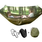 2-Person Camping Hammock with Mosquito Net – Durable Parachute Fabric Sleep Swing for Outdoors