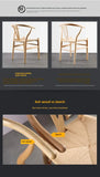 Nordic Cane-Woven Wooden Armchair – Indoor/Outdoor Lounge Chair