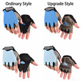 Men Cycling Bicycle Gloves Half Finger Gym Gloves Women Mitten Breathable Anti-slip Glove Fitness Sport Training Gloves