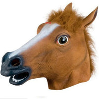 Halloween Mask Ball Cosplay Latex Horse Head Mask Animal Head Set Horse Mask Dog Horse Jun Horse Mask