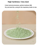 6L Tofu cat litter quickly clumping deep deodorized 2mm cat litter with fresh and natural material cat clean