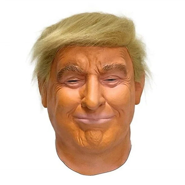 Trump Latex Full Head Mask for Halloween & Costume Party