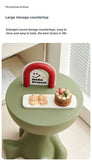 Cartoon-Inspired Flat Head Coffee Table – Light Luxury Plastic Side Table for Small Spaces