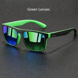 Fashion Vintage Square Sports Sunglasses For Men Women Fishing Driving Man Brand Designer Sun Glasses Anti-Glare Eyewear UV400