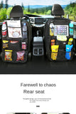 Car Backseat Organizer with Touchscreen Tablet Holder – Storage Pockets & Seat Protector