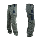 New Men's Tactical Work Pants Outdoor Waterproof Cargo Trousers Casual Multi-pocket Wear-Resistant Outdoor Training Trousers