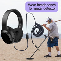 Metal Detector Earphone - Professional Metal Detector (MD-6250, TX-850) - Headphone - Round Hole Metal Detector Headset