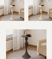 Luxury Nordic Round Coffee Table – Stainless Steel Accent Piece