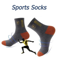 5 Pairs Mens Sports Socks Leisure Sweat Absorbent Comfortable Thin Breathable Basketball - Jack's Clearance