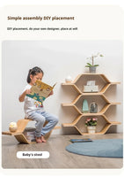 Children's Wooden Bookcase Shelf