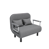 IHOME 65CM Grey Simple Folding Sofa Bed Apartment Small Family Simple Reclining Chair Single Folding Sofa Bed 2023