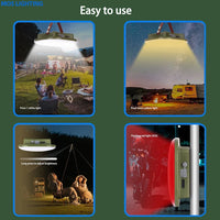 Upgraded Rechargeable LED Camping Light - 15600mAh, Strong, Portable, Zoomable