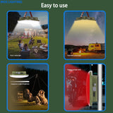 Upgraded Rechargeable LED Camping Light - 15600mAh, Strong, Portable, Zoomable