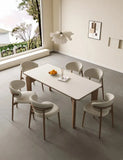 Modern Marble Dining Table – Low Square Island Design for Meetings & Home