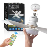 40W LED Ceiling Fan Light with Remote – Dimmable E27 Bulb for Living Room & Study