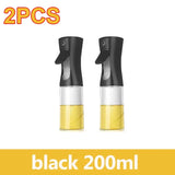 Oil Spray Bottle for Cooking – 200/300/500ml Olive Oil & Vinegar Sprayer with Brush