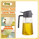 Oil Spray Bottle for Cooking – 200/300/500ml Olive Oil & Vinegar Sprayer with Brush