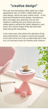 Cartoon-Inspired Flat Head Coffee Table – Light Luxury Plastic Side Table for Small Spaces