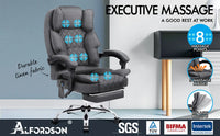 8-Point Massage Recliner Chair – Ergonomic, Heated, High Back
