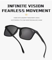2024 New Men's Business Polarized Sunglasses Square Frame Fashion Sunglasses Outdoor Fishing Driving
