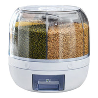 360° Rotating Rice Dispenser - Sealed Grain Bucket, Moisture-proof Food Storage