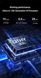 DIY Gaming Computer Motherboard CPU Combo 13th Core Interposer Q1HY ES 0000(Refer to Kit i9 13900HK)14C20T DDR5 RAM placa madre